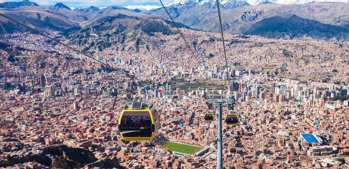 Cable Car Views In La Paz, Bolivia