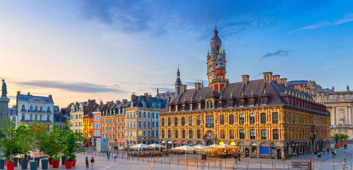 Grand Place In Lille, Northern France