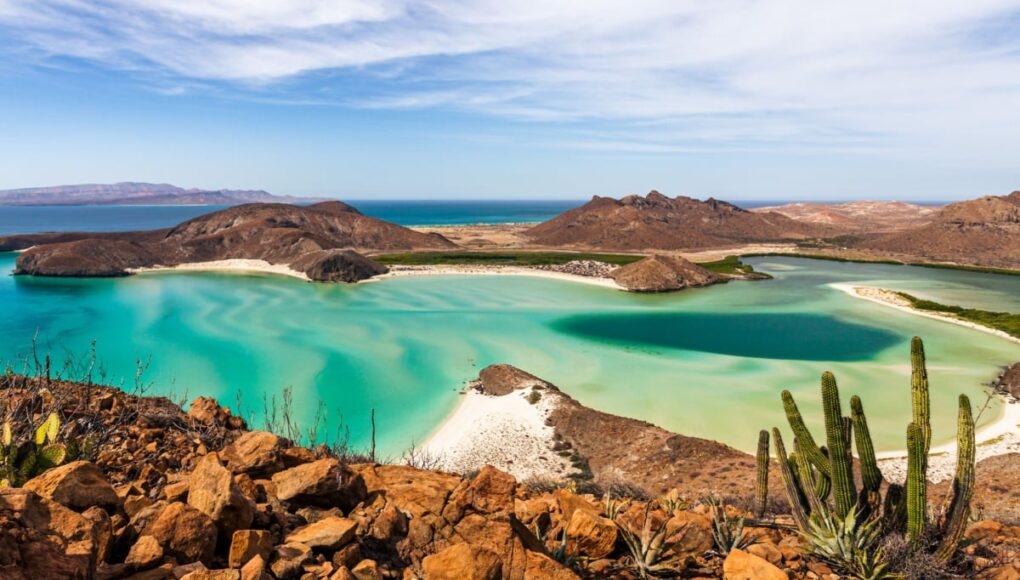 View of stunning bay in Baja California, Mexico