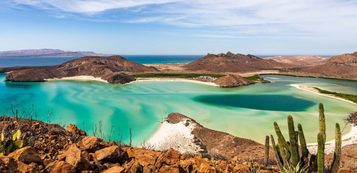 View of stunning bay in Baja California, Mexico