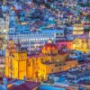 Colorful Colonial Street In Guanajuato, Mexico