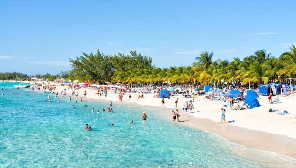 Panoramic View Of A Beach In Grand Turk, Turks And Caicos