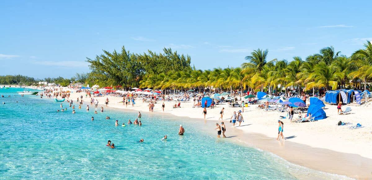 Panoramic View Of A Beach In Grand Turk, Turks And Caicos