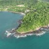 Aerial view of Playa Panama - hidden gem of Costa Rica