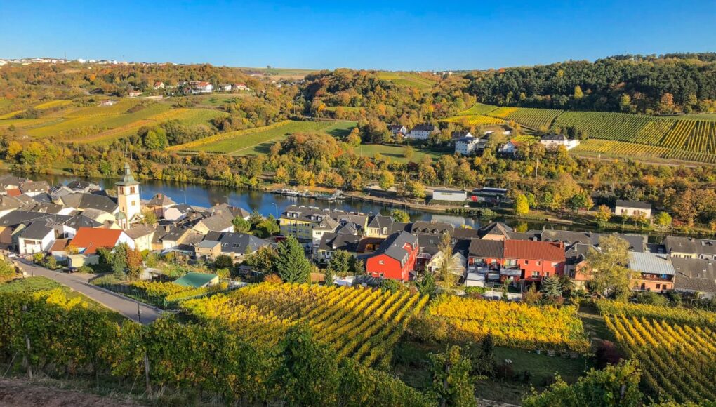 Quaint wine town along Moselle in Luxembourg