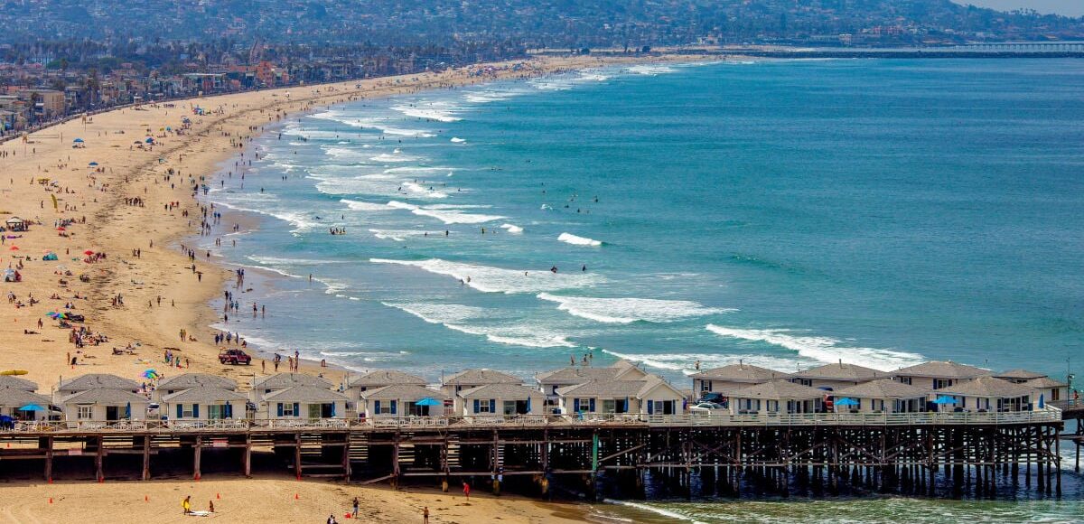 Sweeping views of Pacific Beach in San Diego