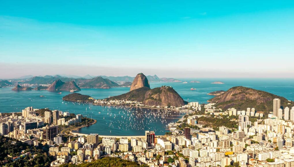 Aerial View Of Rio de Janeiro, Brazil