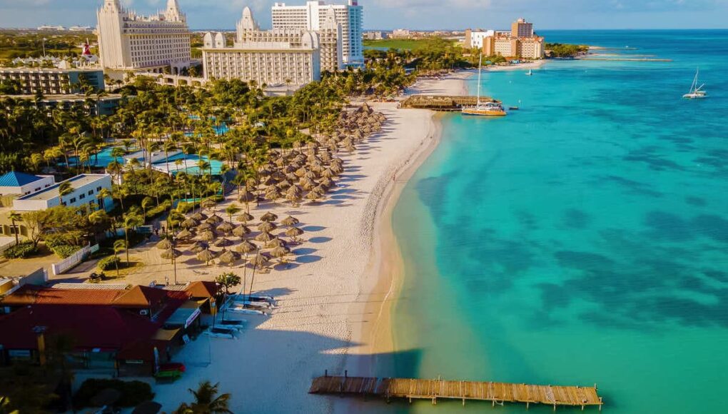 Panoramic View Of Aruba In The Dutch Caribbean