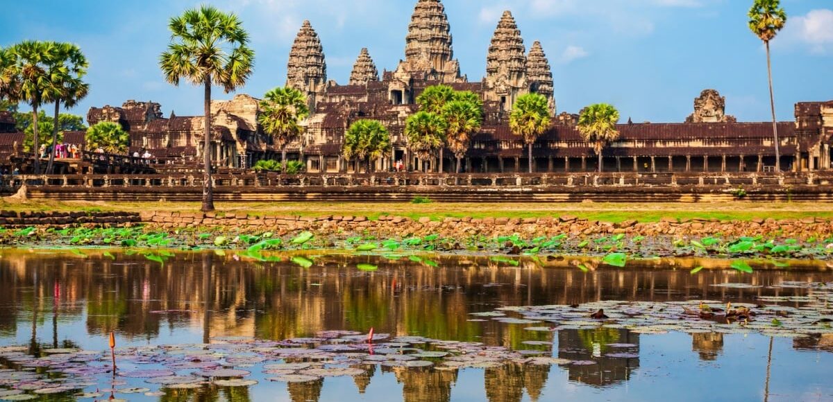 Angkor Wat temple in Siem Reap in Cambodia.