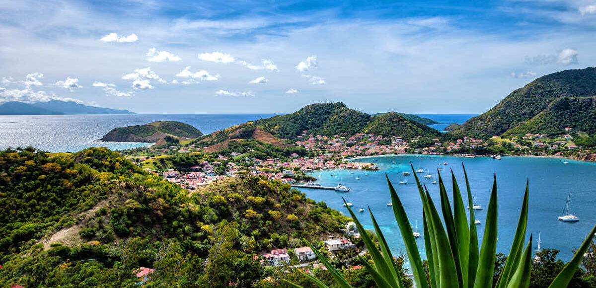 Panoramic View Of Dominica Island, Caribbean Sea